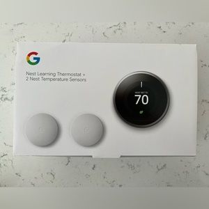 Google Nest Learning Thermostat with 2 Temperature Sensors